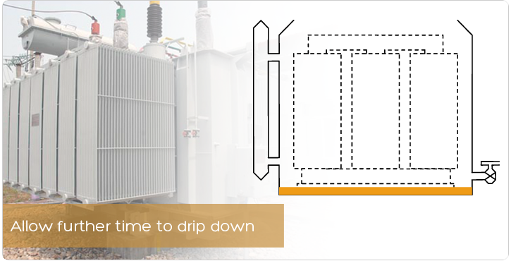 Allow further time to drip down