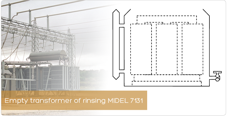 Empty transformer of rinsing MIDEL 7131